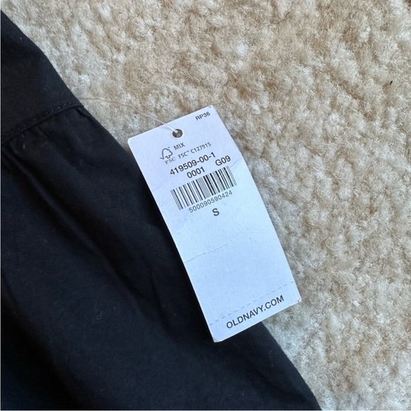 Old Navy Woman’s Ruffle-Sleeve Cotton-Poplin Mini Shift Dress- NWT - Picture 2 of 2